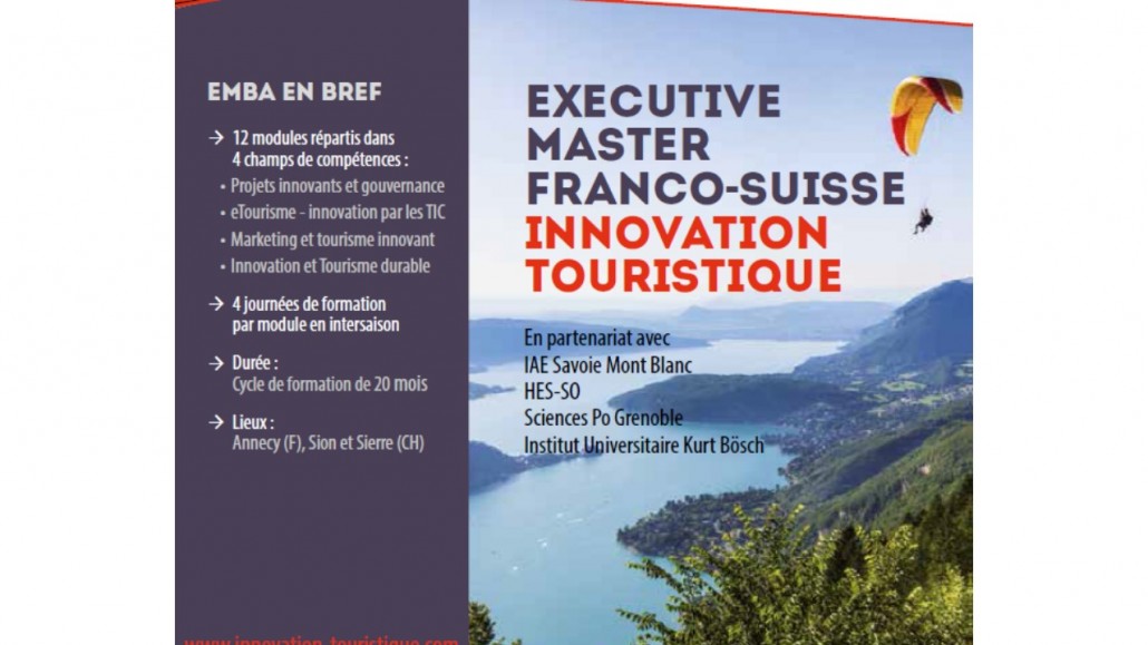 EMBA innovation touristique